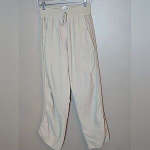 Women's Seaspice 100% Peruvian Cotton Crochet Side Quiet Luxury Pants, Medium